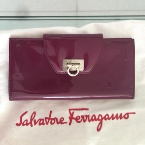 Salvatore Ferragamo Gancini Long Bifold Wallet